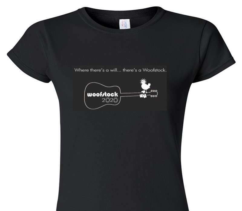 Custom Womens Soft Style 100% Cotton Black T-Shirt
