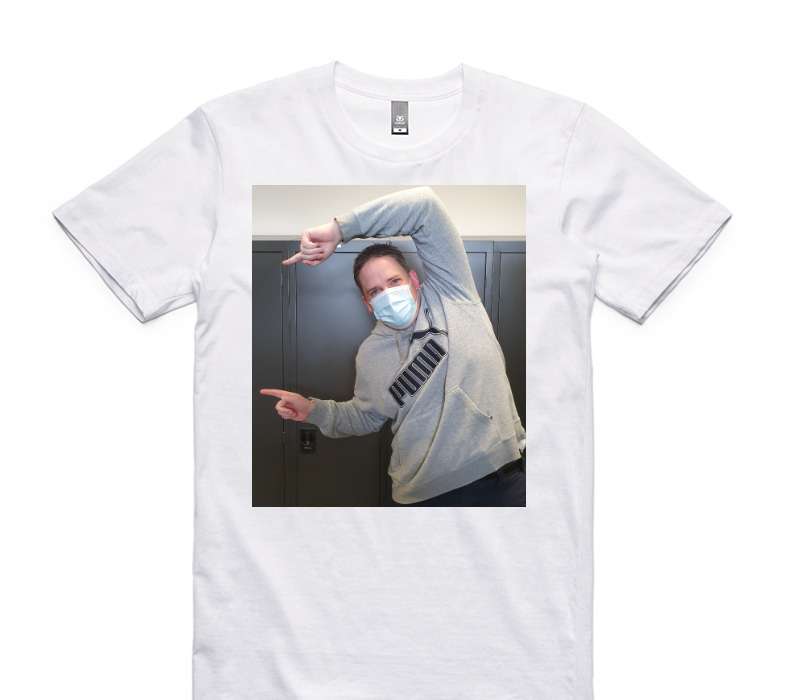 Custom AS Colour 100% Cotton White T-Shirt
