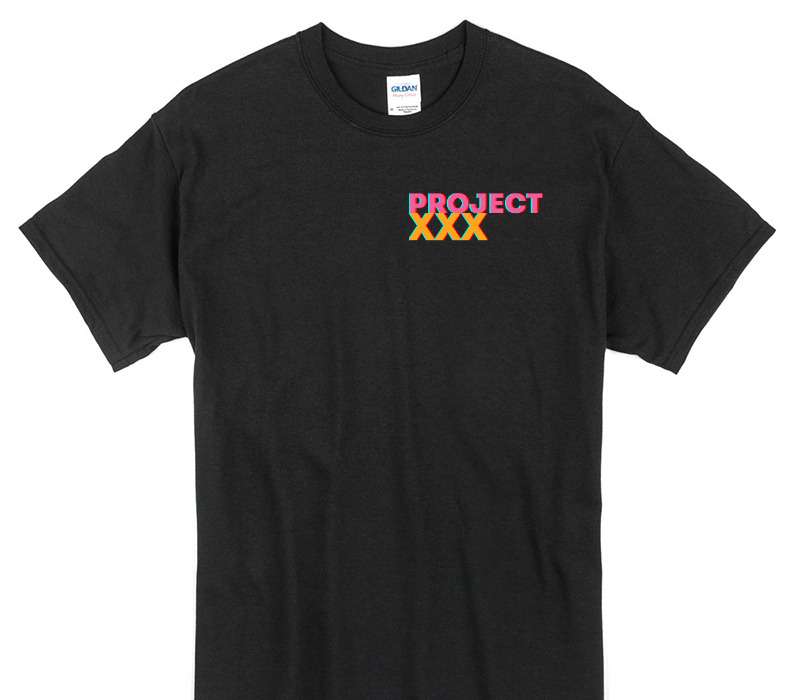 Custom Gildan 100% Cotton Black T-Shirt