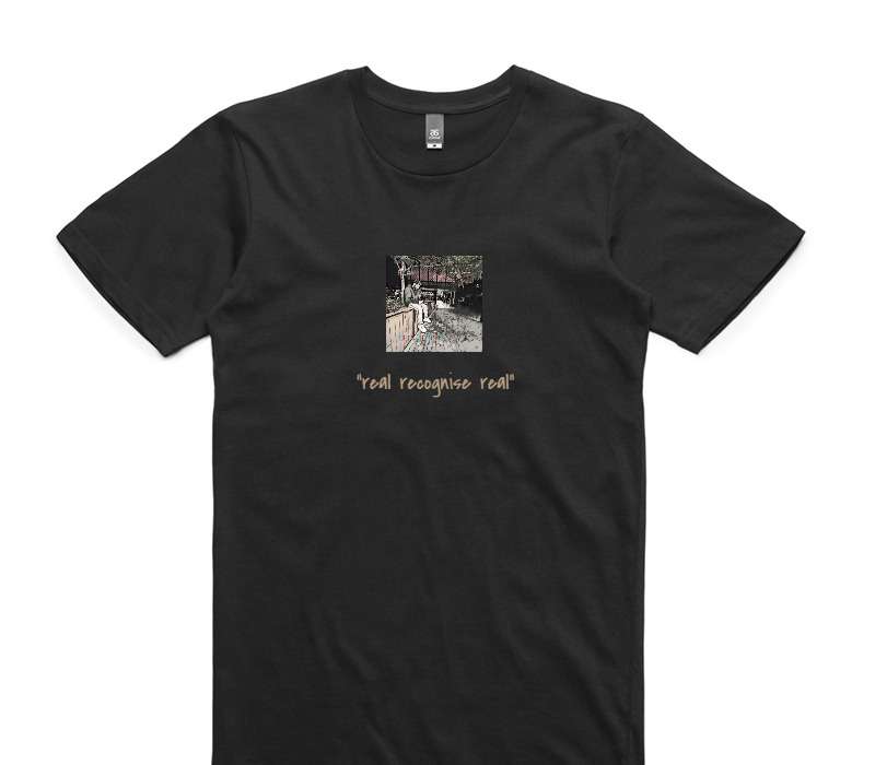 Custom AS Colour 100% Cotton Black T-Shirt