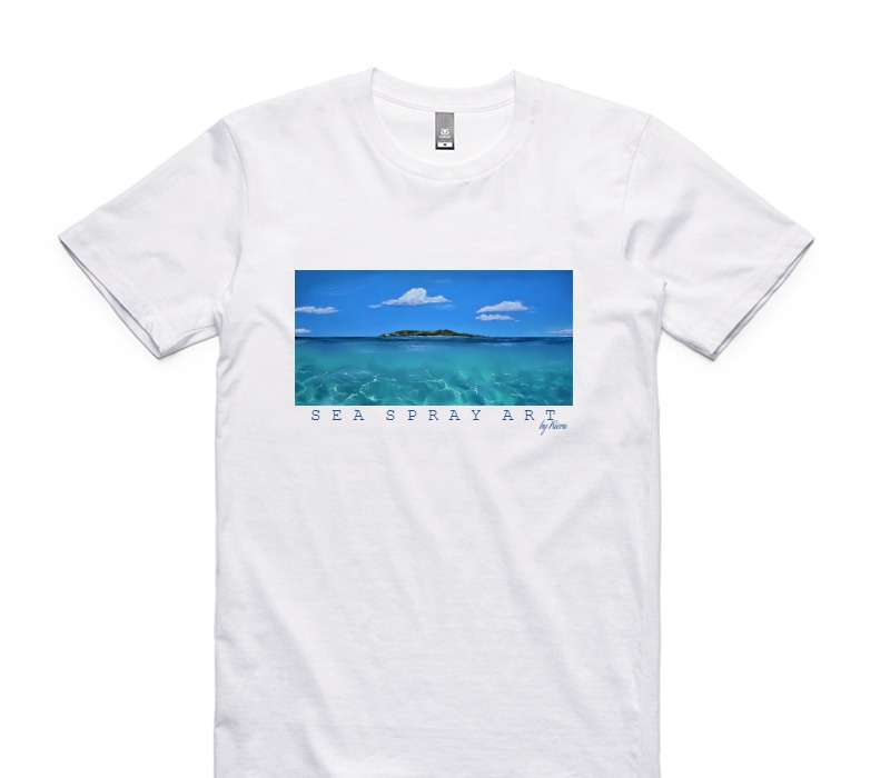 Custom AS Colour 100% Cotton White T-Shirt