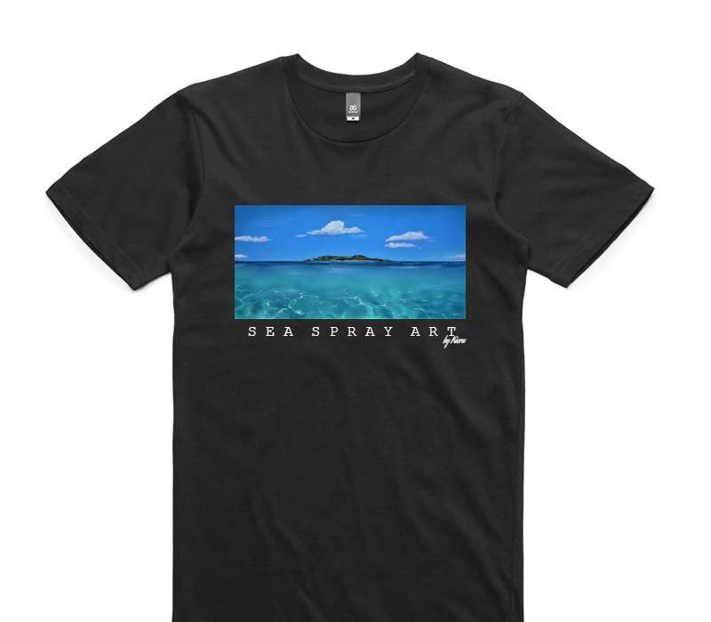 Custom AS Colour 100% Cotton Black T-Shirt