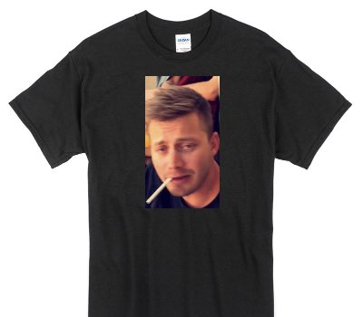 Custom Gildan 100% Cotton Black T-Shirt