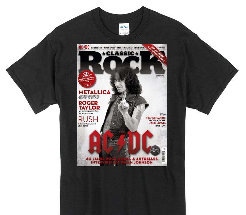 Custom Gildan 100% Cotton Black T-Shirt