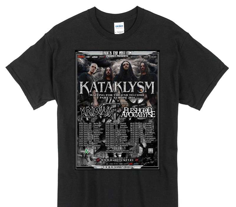 Custom Gildan 100% Cotton Black T-Shirt