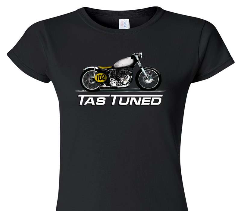 Custom Womens Soft Style 100% Cotton Black T-Shirt
