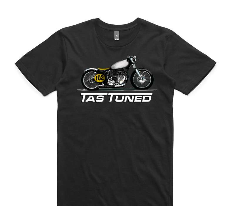Custom AS Colour 100% Cotton Black T-Shirt