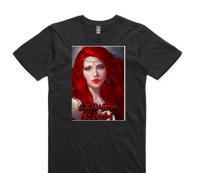 Custom AS Colour 100% Cotton Black T-Shirt
