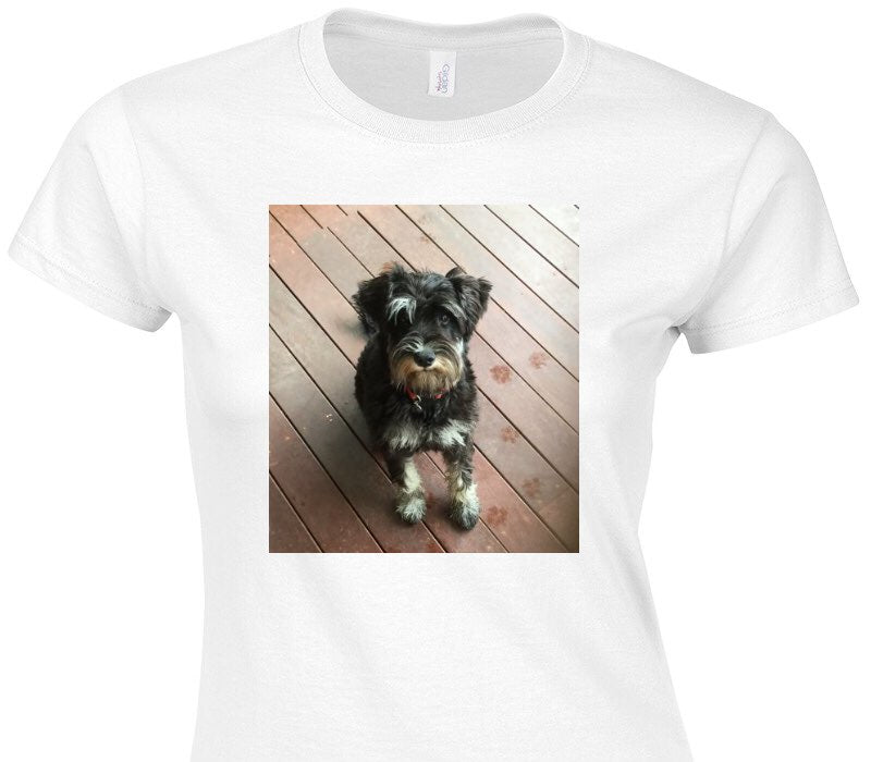 Custom Womens Soft Style 100% Cotton White T-Shirt
