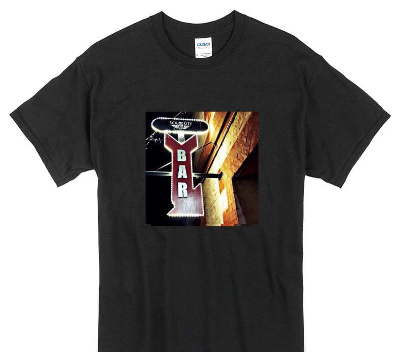Custom Gildan 100% Cotton Black T-Shirt