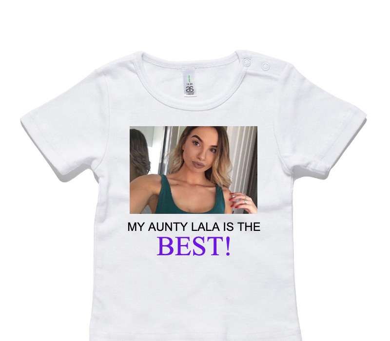 Custom AS Colour White Baby T-Shirt