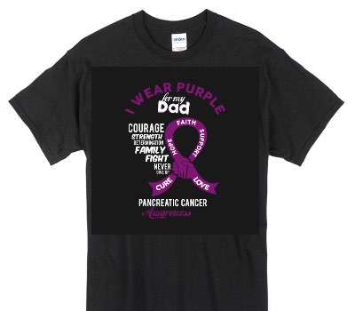 Custom Gildan 100% Cotton Black T-Shirt