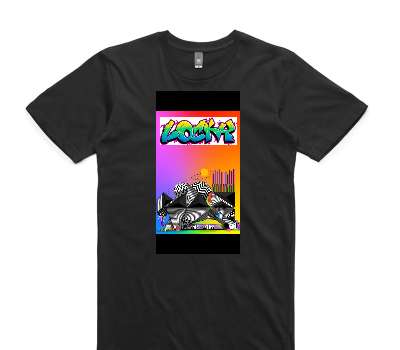 Custom AS Colour 100% Cotton Black T-Shirt