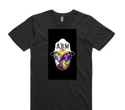 Custom AS Colour 100% Cotton Black T-Shirt