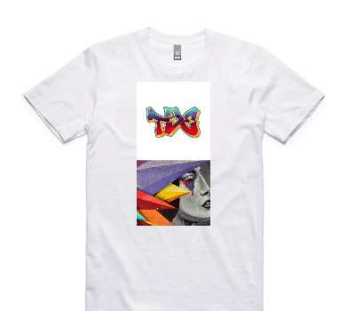 Custom AS Colour 100% Cotton White T-Shirt