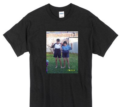 Custom Gildan 100% Cotton Black T-Shirt