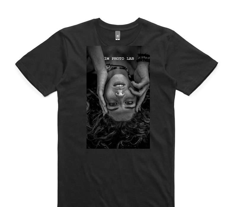 Custom AS Colour 100% Cotton Black T-Shirt