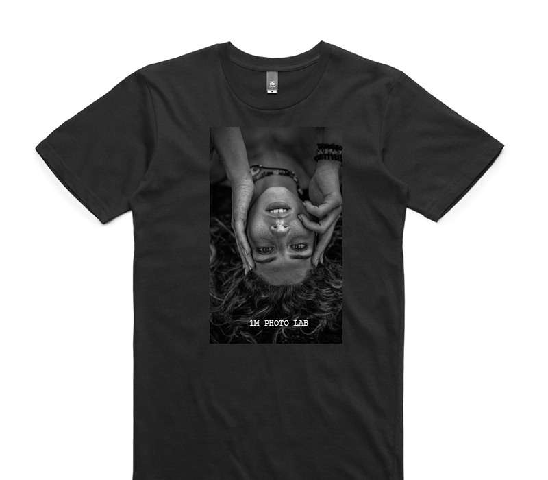 Custom AS Colour 100% Cotton Black T-Shirt