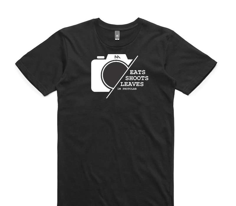 Custom AS Colour 100% Cotton Black T-Shirt