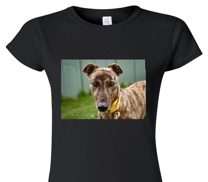Custom Womens Soft Style 100% Cotton Black T-Shirt