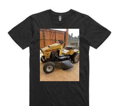 Custom AS Colour 100% Cotton Black T-Shirt