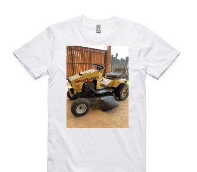 Custom AS Colour 100% Cotton White T-Shirt