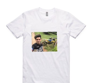 Custom AS Colour 100% Cotton White T-Shirt