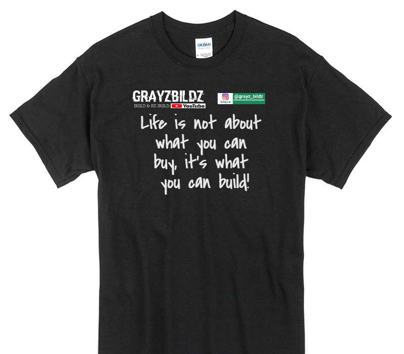 Custom Gildan 100% Cotton Black T-Shirt