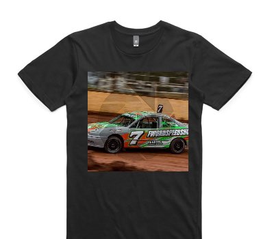 Custom AS Colour 100% Cotton Black T-Shirt