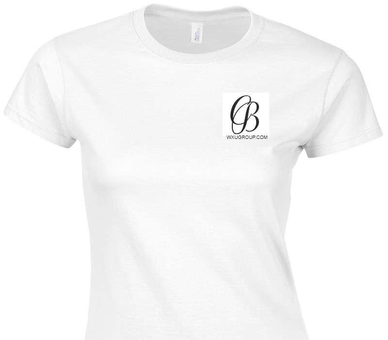 Custom Womens Soft Style 100% Cotton White T-Shirt
