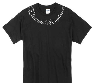 Custom Gildan 100% Cotton Black T-Shirt
