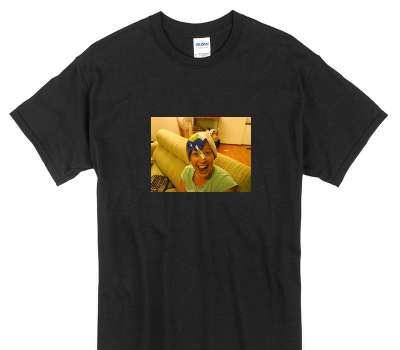 Custom Gildan 100% Cotton Black T-Shirt