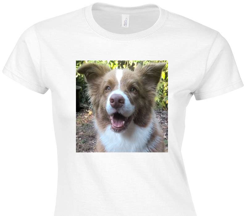 Custom Womens Soft Style 100% Cotton White T-Shirt