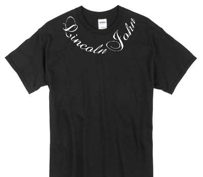 Custom Gildan 100% Cotton Black T-Shirt