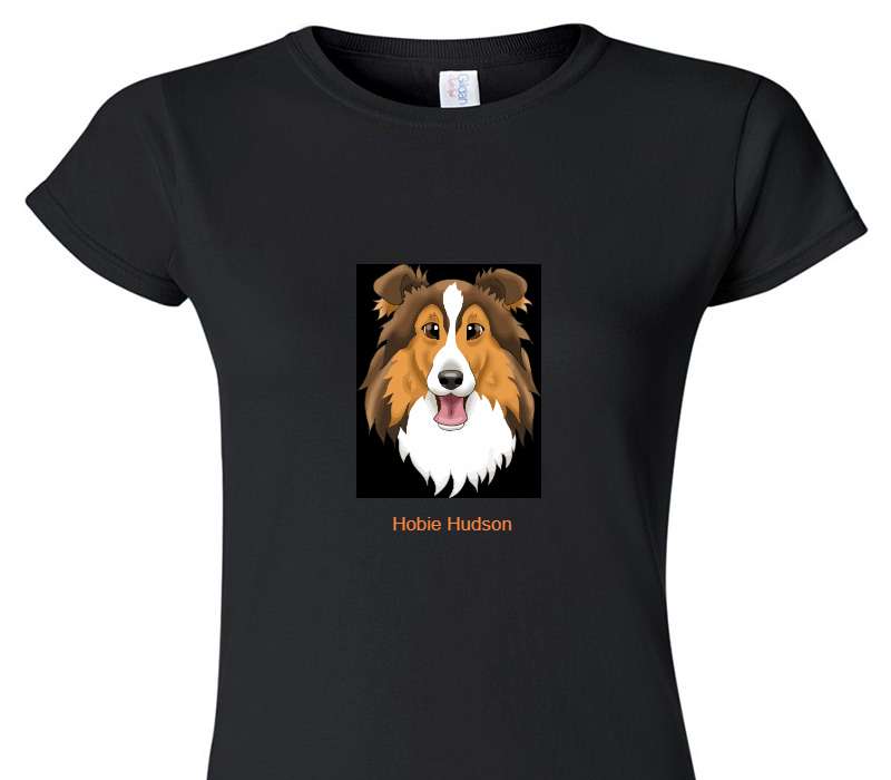 Custom Womens Soft Style 100% Cotton Black T-Shirt