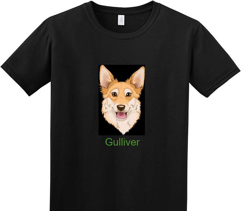 Custom Adult Soft Style 100% Cotton Black T-Shirt