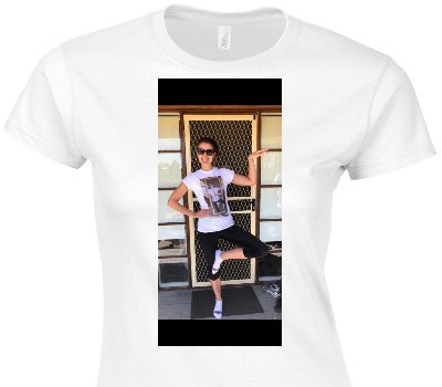 Custom Womens Soft Style 100% Cotton White T-Shirt
