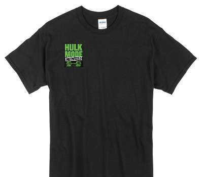 Custom Gildan 100% Cotton Black T-Shirt