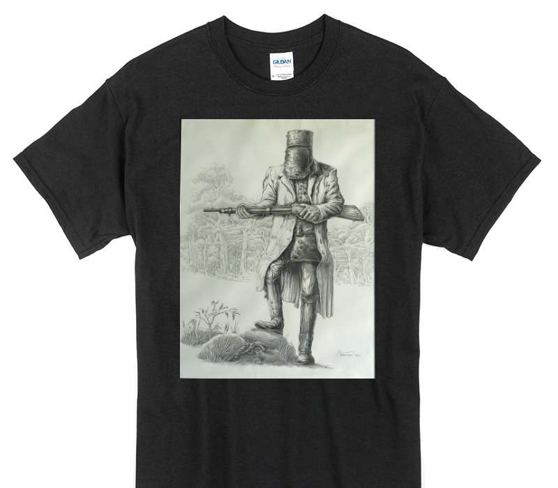 Custom Gildan 100% Cotton Black T-Shirt