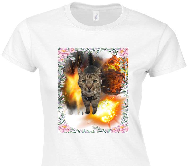 Custom Womens Soft Style 100% Cotton White T-Shirt