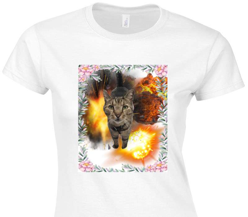 Custom Womens Soft Style 100% Cotton White T-Shirt
