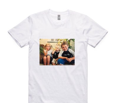 Custom AS Colour 100% Cotton White T-Shirt