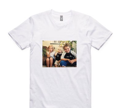 Custom AS Colour 100% Cotton White T-Shirt