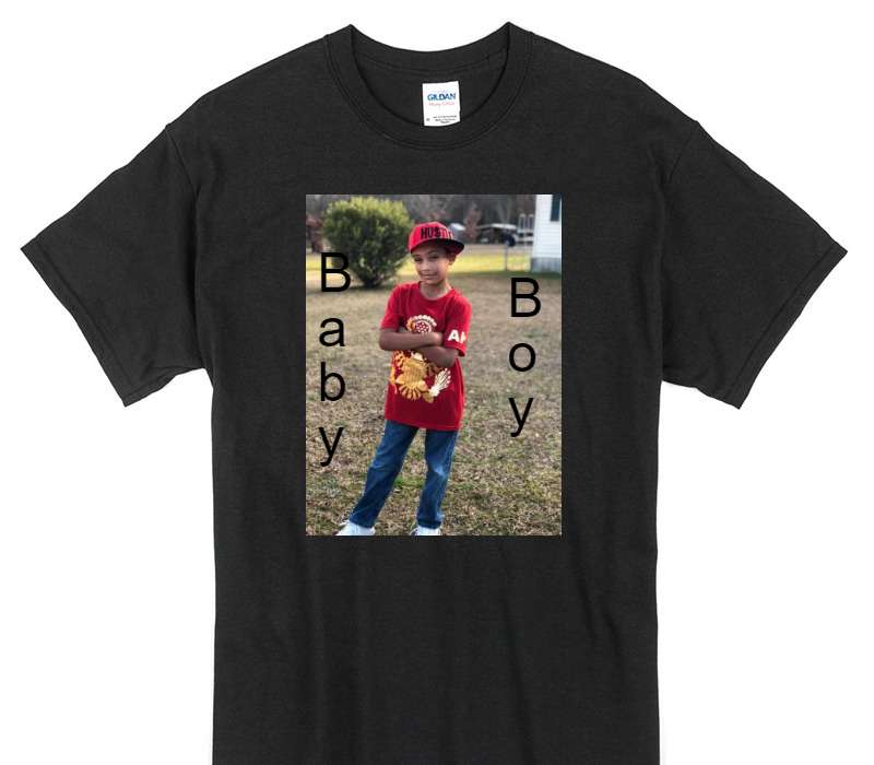 Custom Gildan 100% Cotton Black T-Shirt
