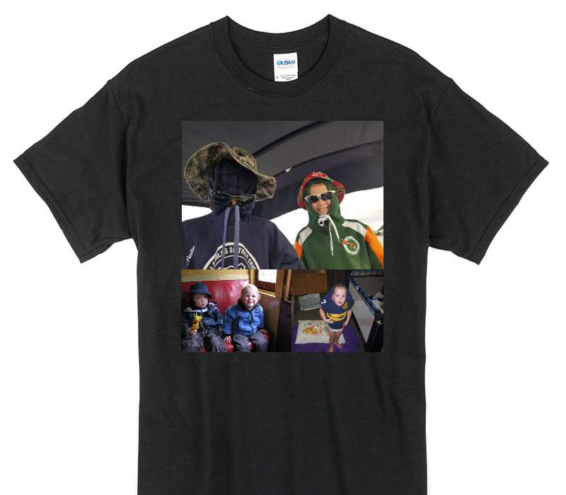 Custom Gildan 100% Cotton Black T-Shirt