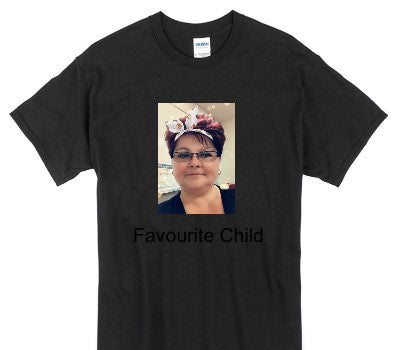 Custom Gildan 100% Cotton Black T-Shirt