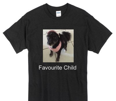 Custom Gildan 100% Cotton Black T-Shirt