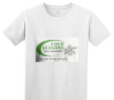 Custom Adult Soft Style 100% Cotton White T-Shirt