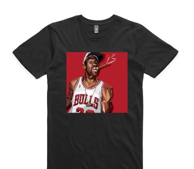 Custom AS Colour 100% Cotton Black T-Shirt