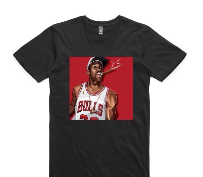 Custom AS Colour 100% Cotton Black T-Shirt